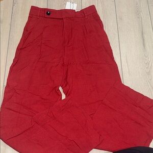 Zara Men's Vibrant Red Chinos